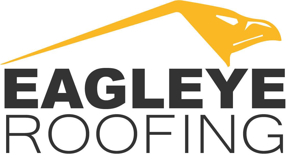 Stylized yellow eagle forming roof logo