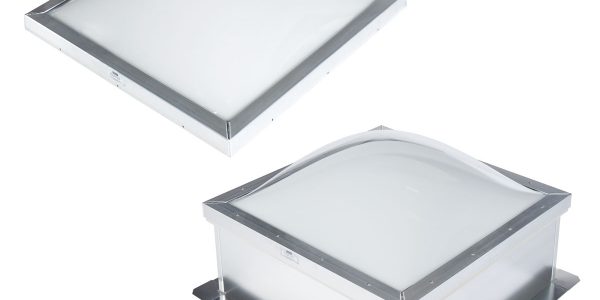 A square and rectangular shaped light fixture.
