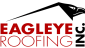 A red and black logo for agleye roofing